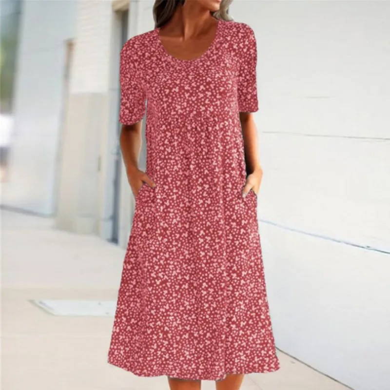 Floral Short Sleeve Dress | elegant everyday style