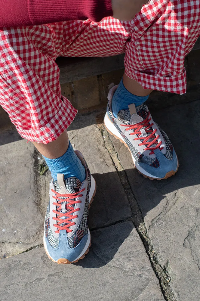 Flower Mountain Asuka Uni Patchwork White Trainers