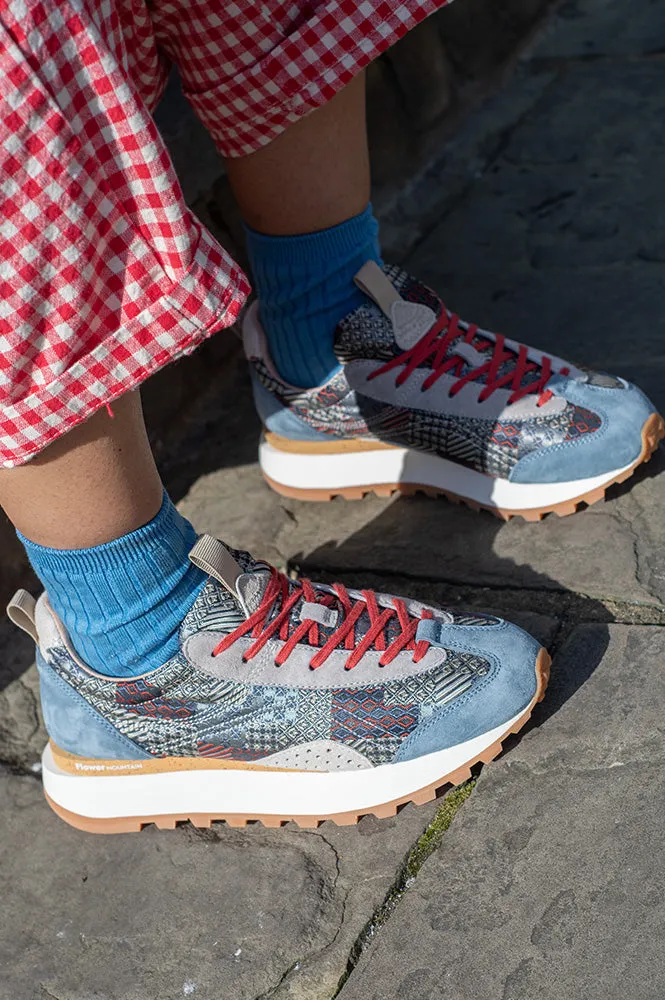 Flower Mountain Asuka Uni Patchwork White Trainers