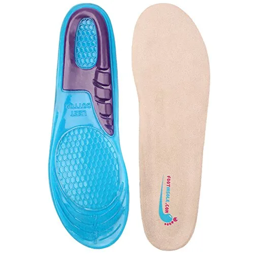 Foot Relief Soft Silicone Sports Gel Insoles, Insert Pad (M (6~9 US Women's))