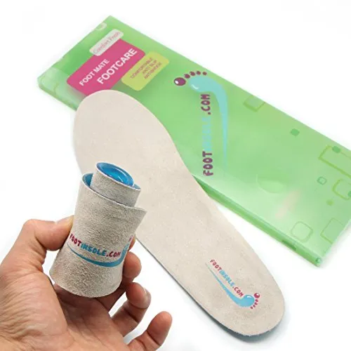Foot Relief Soft Silicone Sports Gel Insoles, Insert Pad (M (6~9 US Women's))