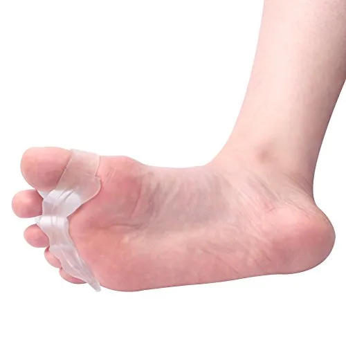 Gel Toe Separators for Men & Women - Silicone Toes Spacers Achilles Stretcher for Bunion Pain Relief Plantar Fasciitis Correction