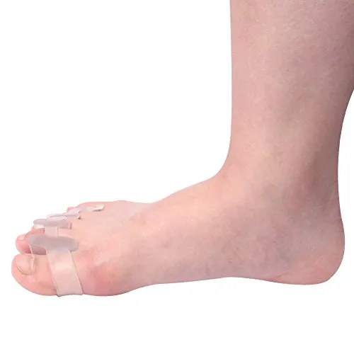 Gel Toe Separators for Men & Women - Silicone Toes Spacers Achilles Stretcher for Bunion Pain Relief Plantar Fasciitis Correction