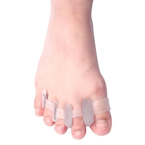 Gel Toe Separators for Men & Women - Silicone Toes Spacers Achilles Stretcher for Bunion Pain Relief Plantar Fasciitis Correction