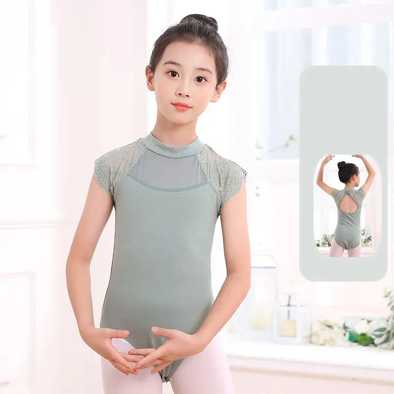 Girls Ballet Leotard Tops Ballet Outfit for Children