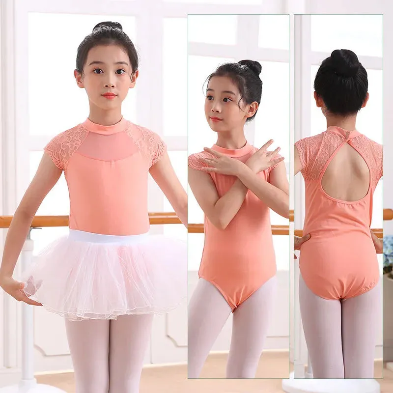 Girls Ballet Leotard Tops Ballet Outfit for Children