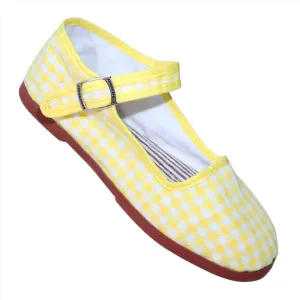 Girls Deluxe Lemon Gingham