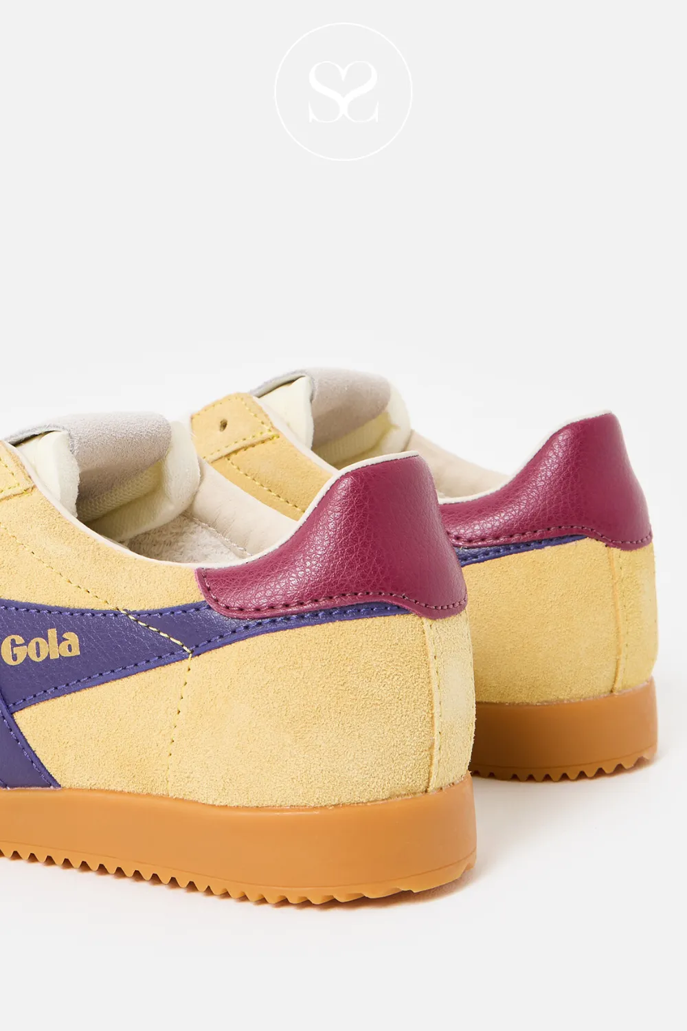 GOLA ELAN CLB538YV POLLEN YELLOW/PLUM/CERISE TRAINERS