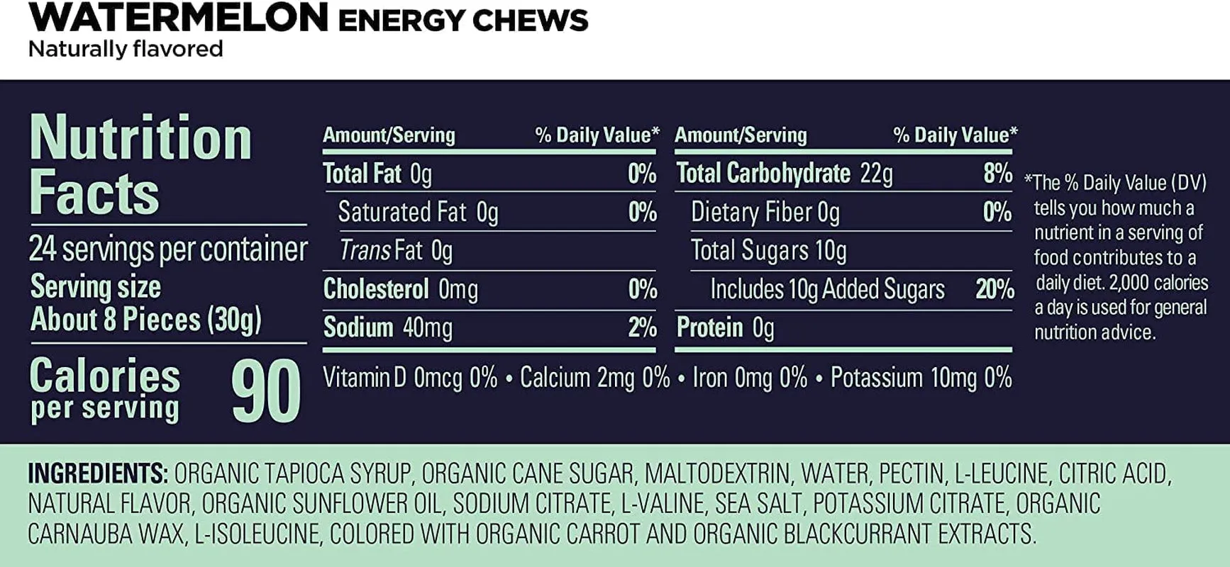 GU Energy Chews, Gummies with Electrolytes, Vegan, Gluten-Free, Kosher, and Dairy-Free On-The-Go Energy for Any Workout, 12 Bags (24 Servings Total)