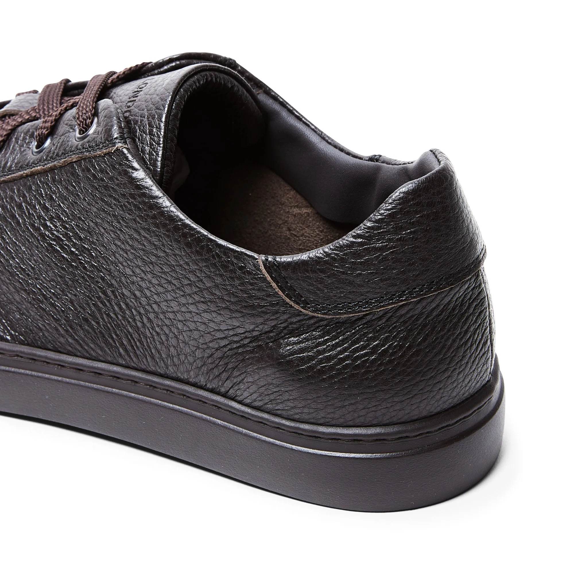 Harry's Of London Travis Super Soft Deerskin Low Top Trainer (Brown)