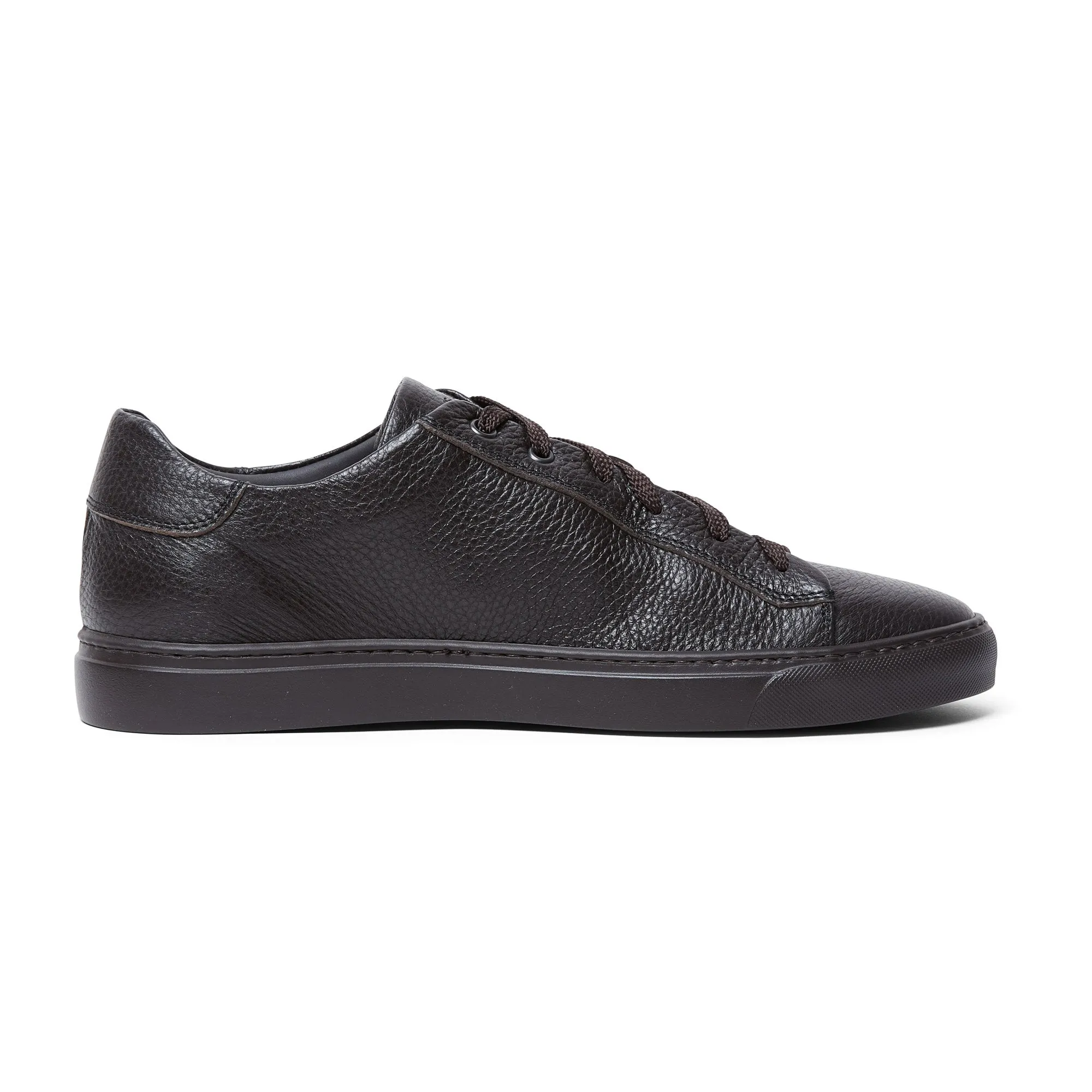 Harry's Of London Travis Super Soft Deerskin Low Top Trainer (Brown)