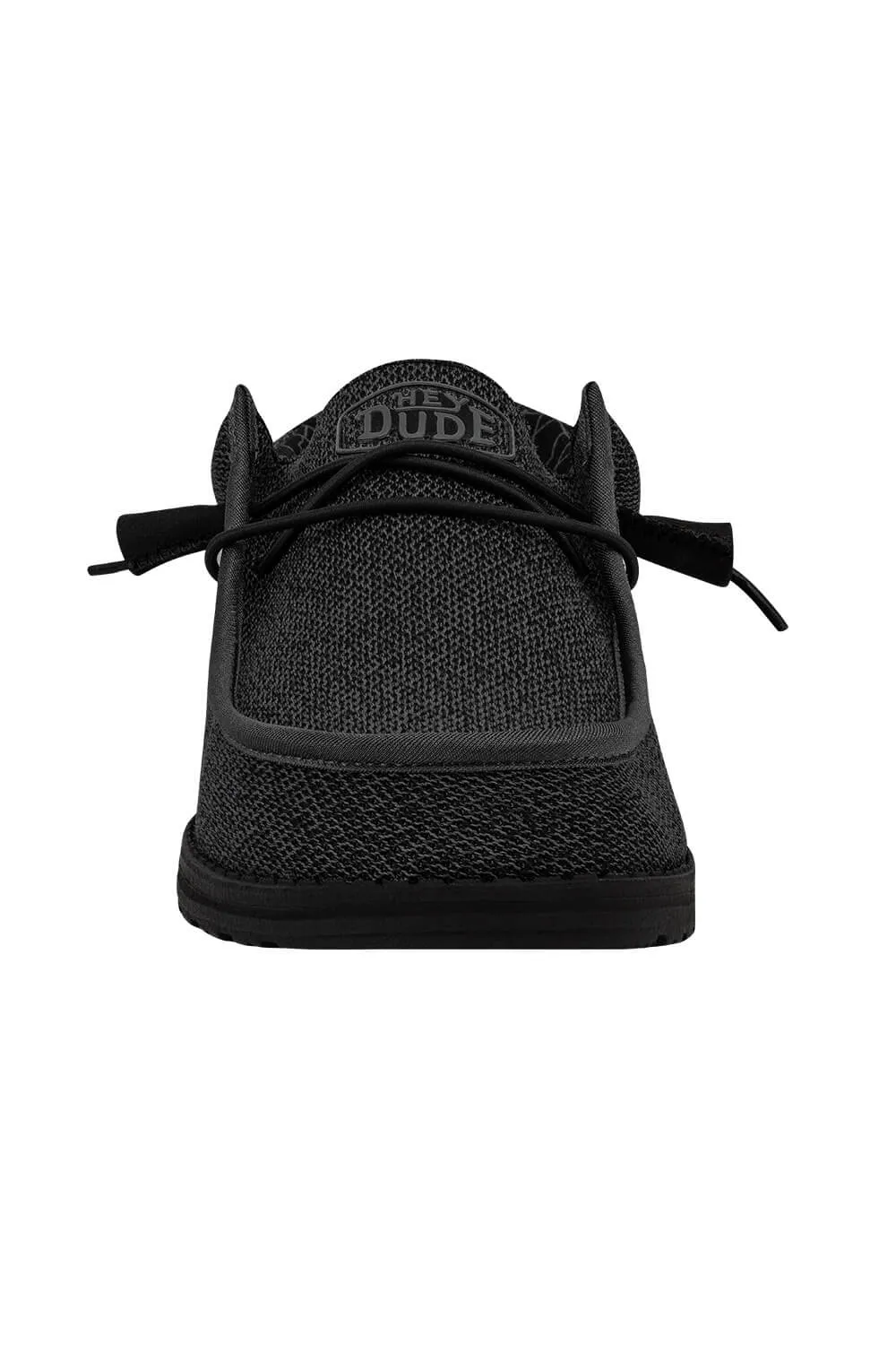 HEYDUDE Men’s Wally Sox Shoes in Micro Total Black | 40019-0XJ