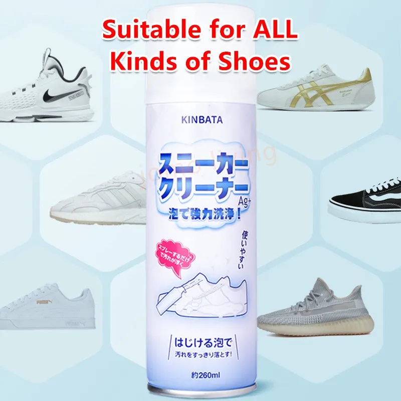 Japan Kinbata White Shoe Cleaner Sneaker Cleaning Agent Free-Wash Decontamination Foam