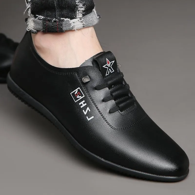 Leather Lightweight Soft-Soled Shoes