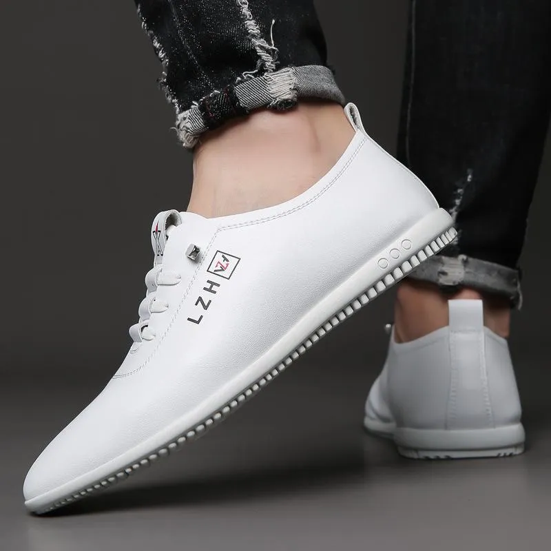 Leather Lightweight Soft-Soled Shoes