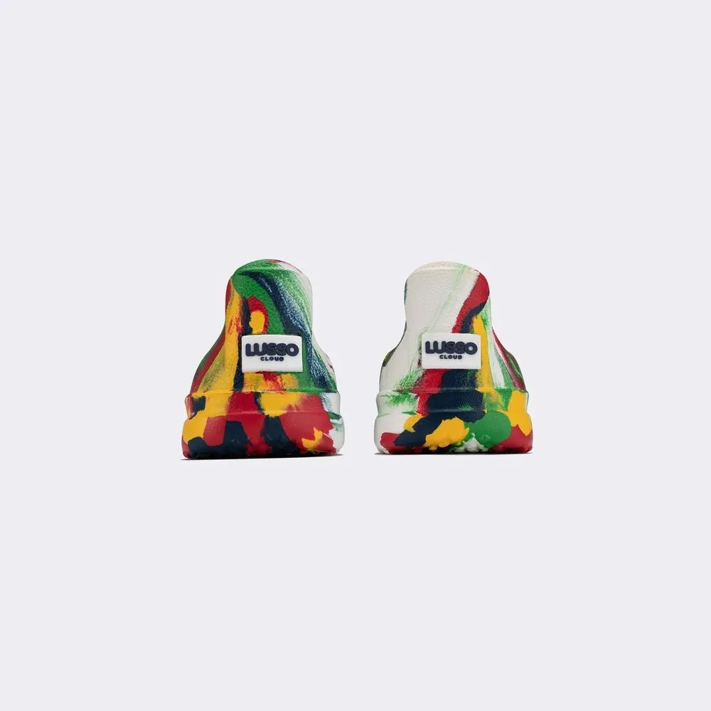Lusso Cloud Scenario Kids Primary Swirl Waterproof Slip On Shoe