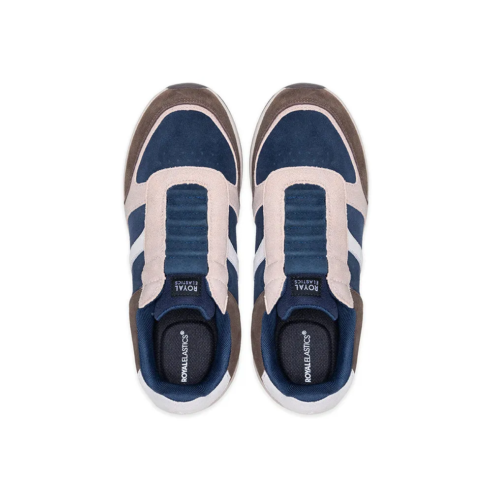 Men's Icon Ultra Lux Blue Brown Leather Sneakers 07443-577