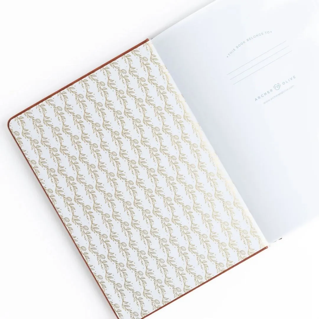 Minimal Floral Undated Planner A5