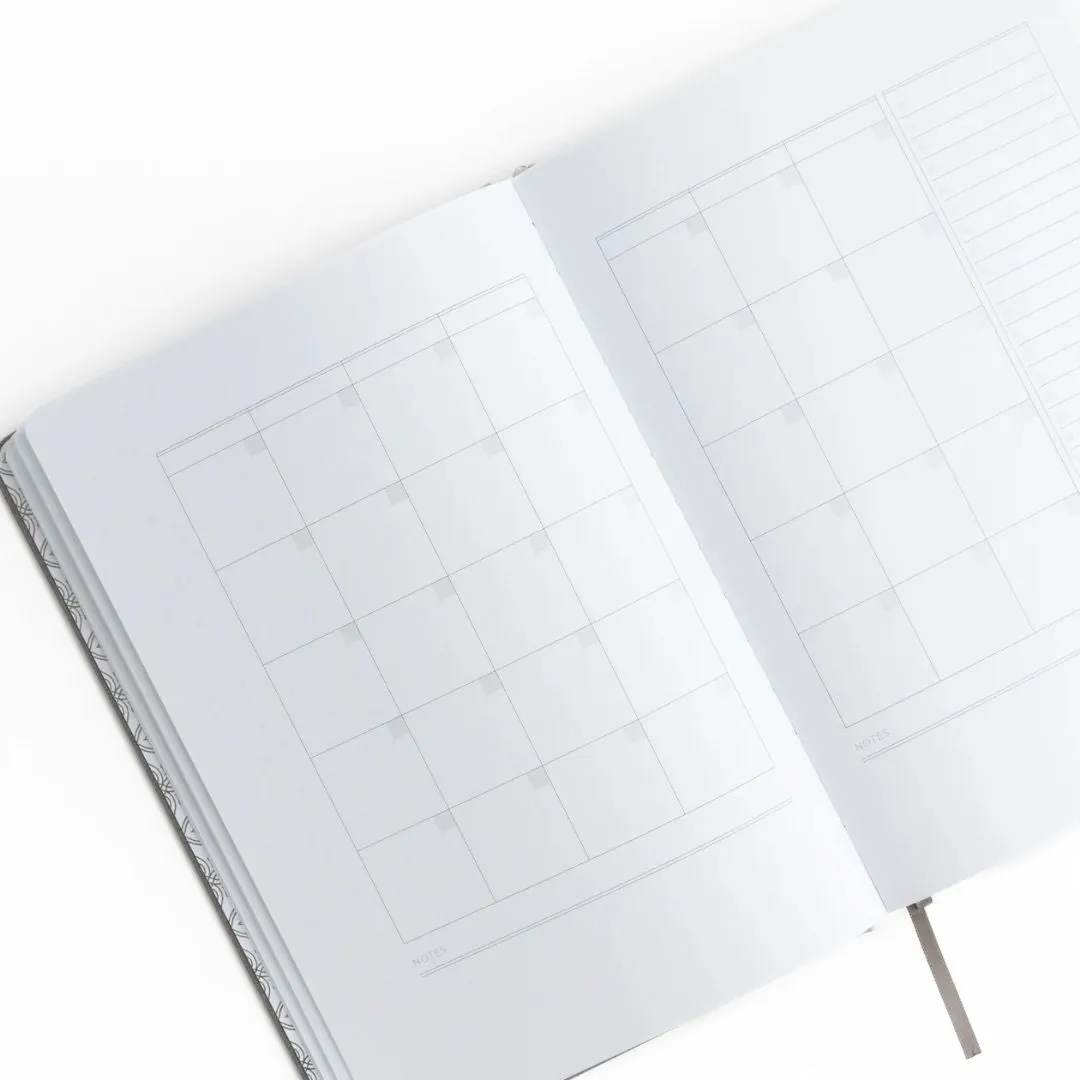 Minimal Floral Undated Planner A5