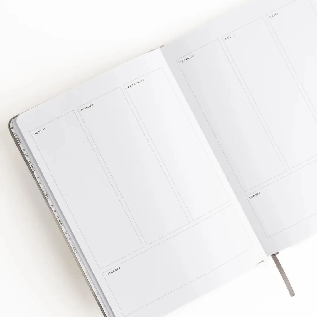 Minimal Floral Undated Planner A5