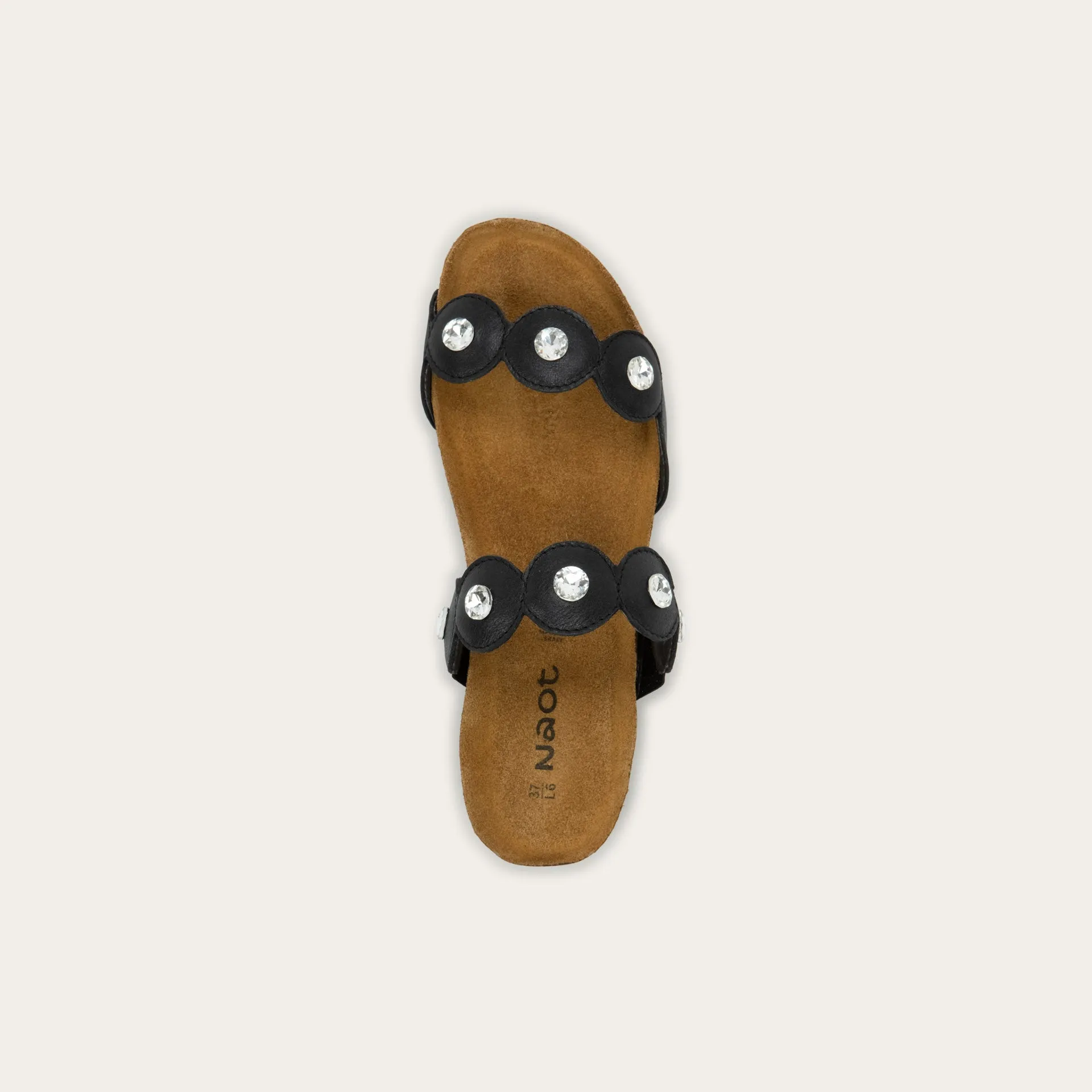NAOT Hailey Sandal - Shiny Black Leather