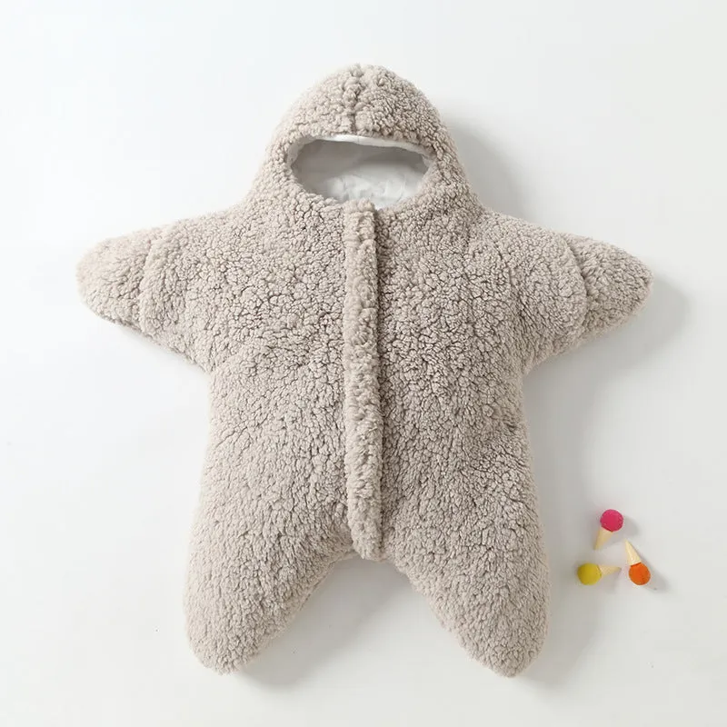 Newborn Cozy Baby Starfish Lamb Velvet Sleeping Bag | Brodtica.com