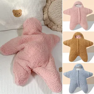 Newborn Cozy Baby Starfish Lamb Velvet Sleeping Bag | Brodtica.com Newborn Cozy Baby Starfish Lamb Velvet Sleeping Bag | Brodtica.com