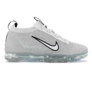 Nike Men's Air VaporMax 2021 FK Shoes - White / Black / Metallic Silver Nike Men's Air VaporMax 2021 FK Shoes - White / Black / Metallic Silver