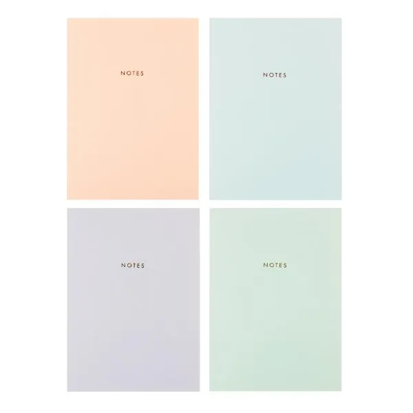 Pastel Colours Soft Cover Printed A5 Notebook