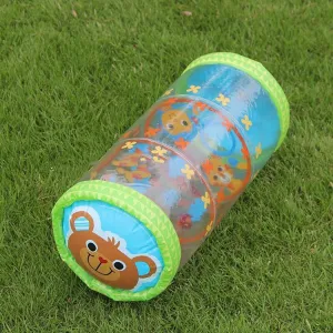 Practice Inflatable Baby Crawling Roller Walker Tummy Time For 6-12 Months Baby, Bell Toys Activity