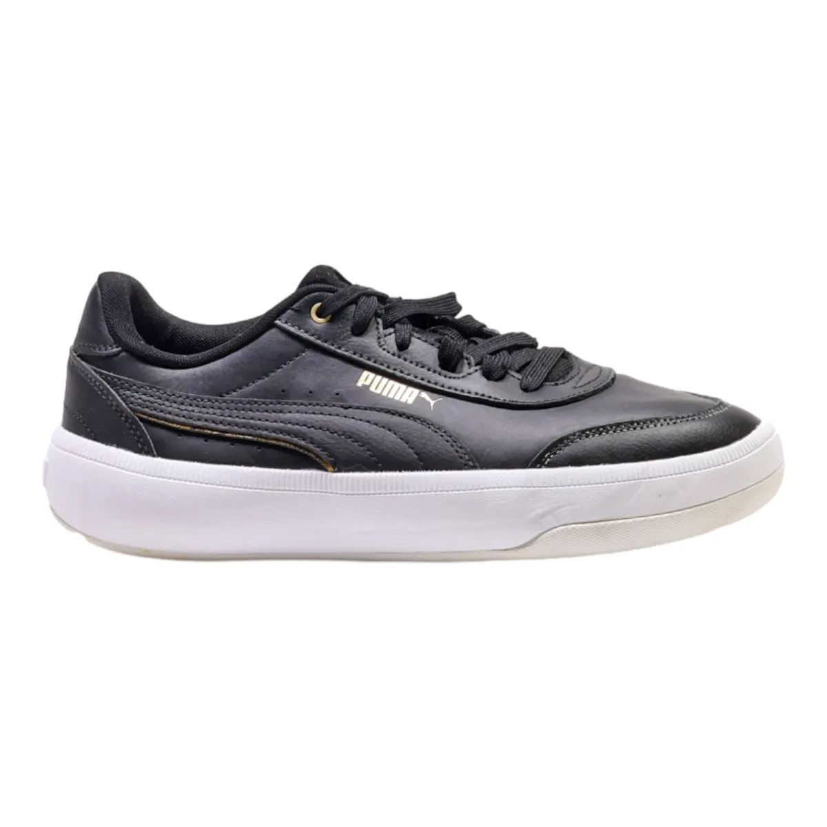 PUMA Sneaker Trainers Black Leather Womens UK 8