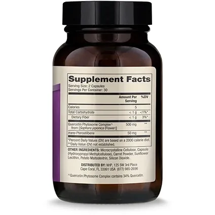 Quercetin and Pterostilbene Advanced 60 caps by Dr. Mercola