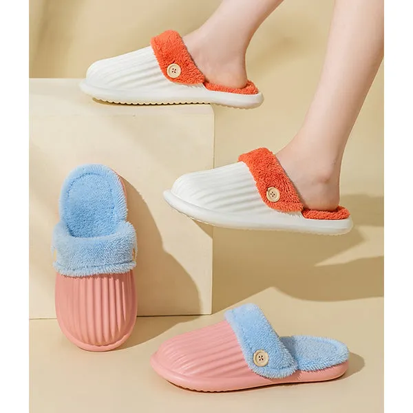 Shoeschics Waterproof Cotton Non-slip Slippers