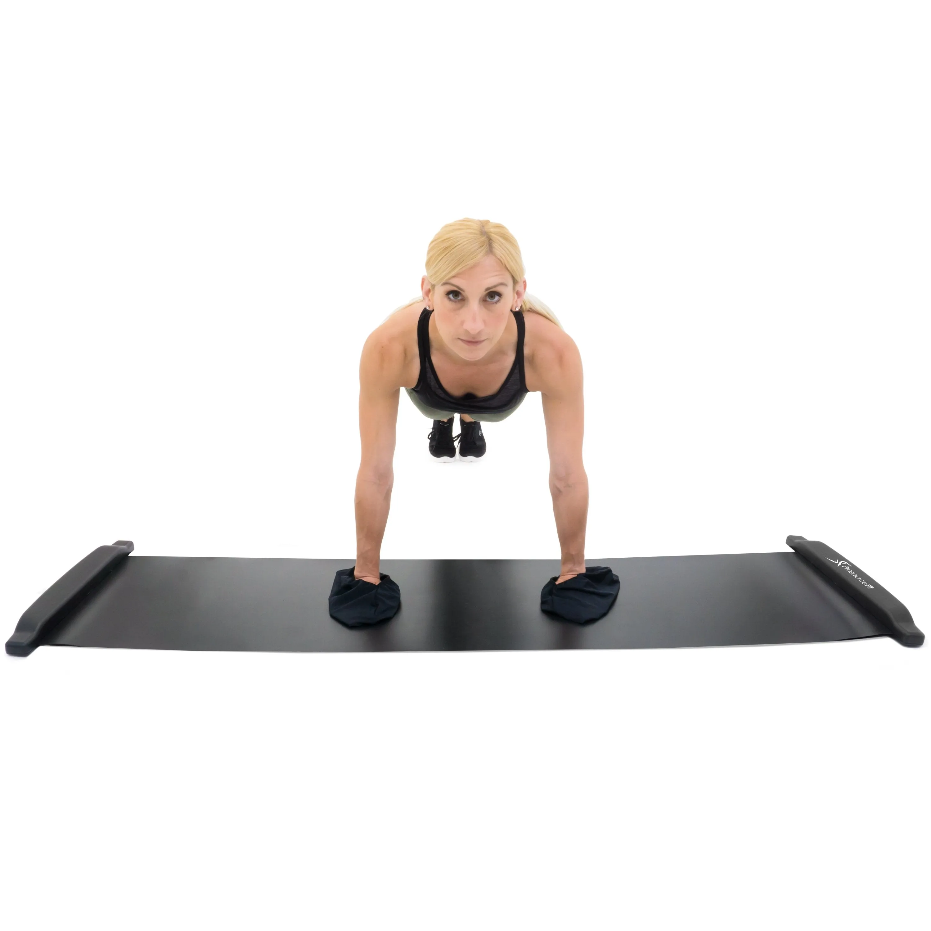 Slide Board Mat 6-ft with Booties & Carrying Bag for Exercise