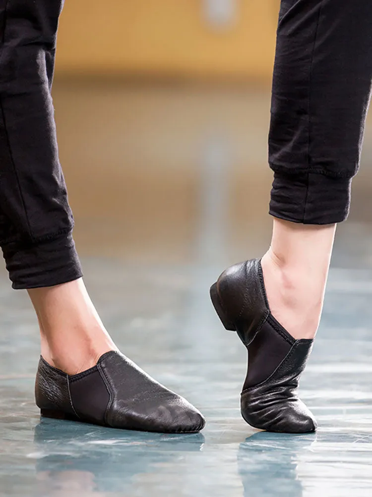 Soft Sole Leather Elastic Cloth Exercise Low Heel Ballet Shoes