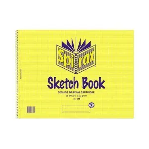 Spirax 579 Sketch Book Side Open 16 Page 272 X 360Mm