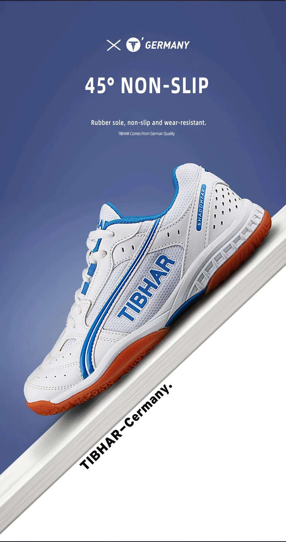 TIBHAR Table Tennis Shoes with Original Box Classics Style Men Women Sport Sneakers Tennis Shoes Ping Pong Sneakers Fly