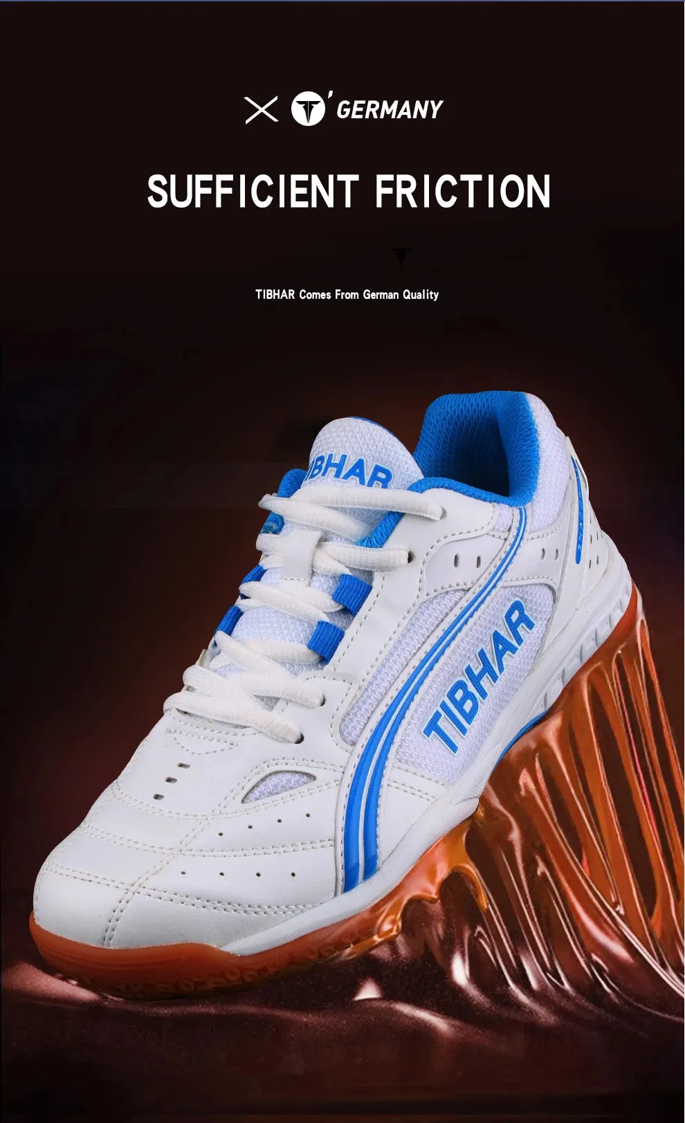 TIBHAR Table Tennis Shoes with Original Box Classics Style Men Women Sport Sneakers Tennis Shoes Ping Pong Sneakers Fly