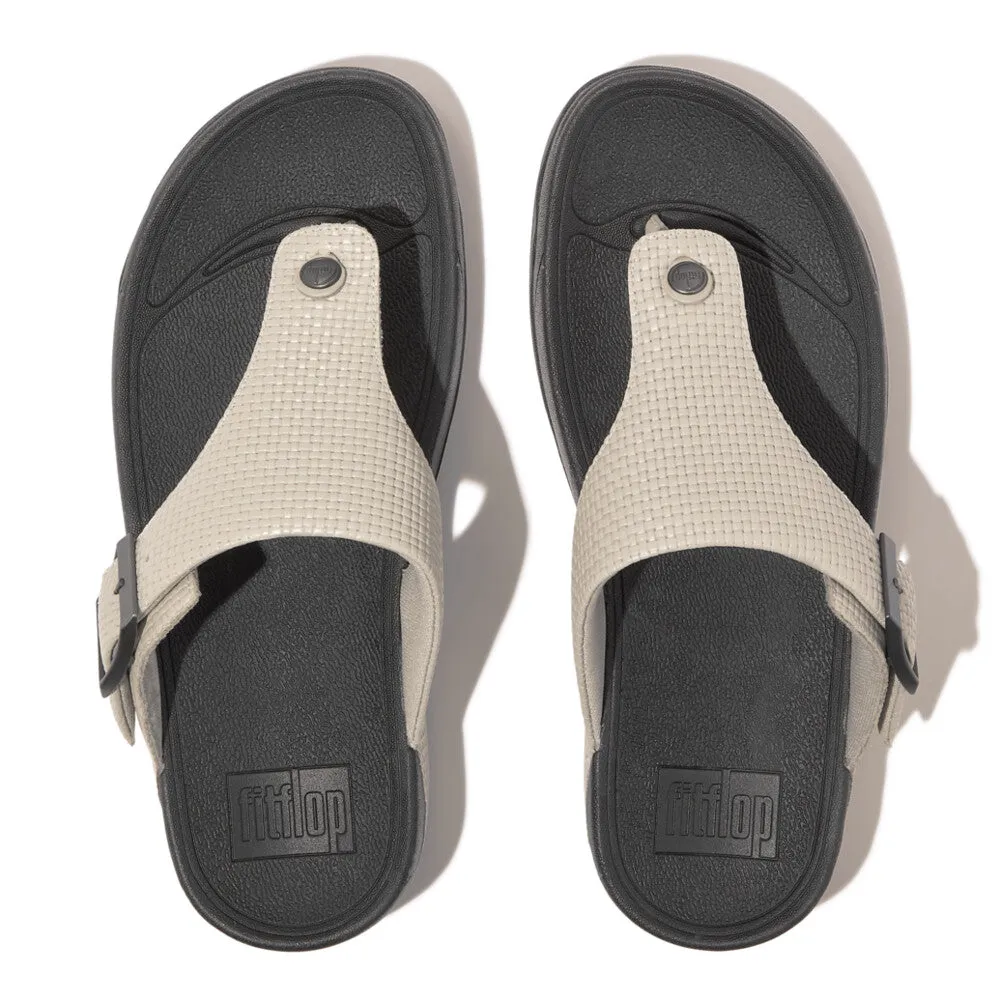 TRAKK II Men's Buckle Weave Leather Toe-Posts