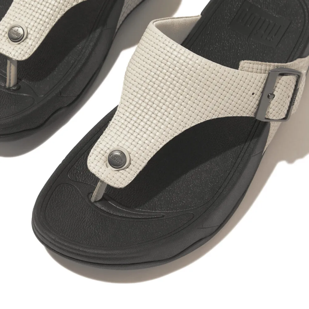 TRAKK II Men's Buckle Weave Leather Toe-Posts