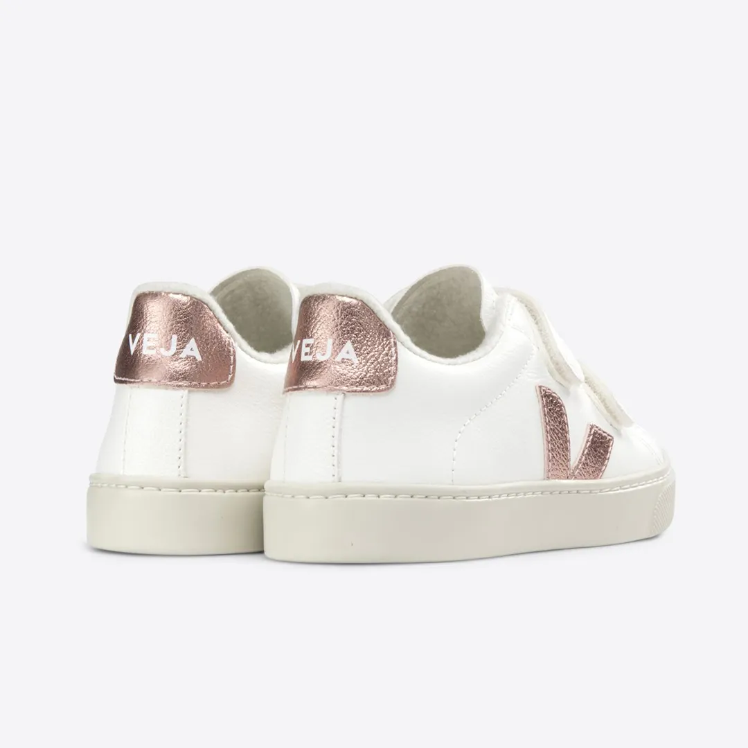 Veja Esplar Winter Velcro Leather - Extra White Nacre