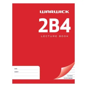 Warwick Lecture Book 2B4 94 Leaf Ruled 7mm 230x180mm
