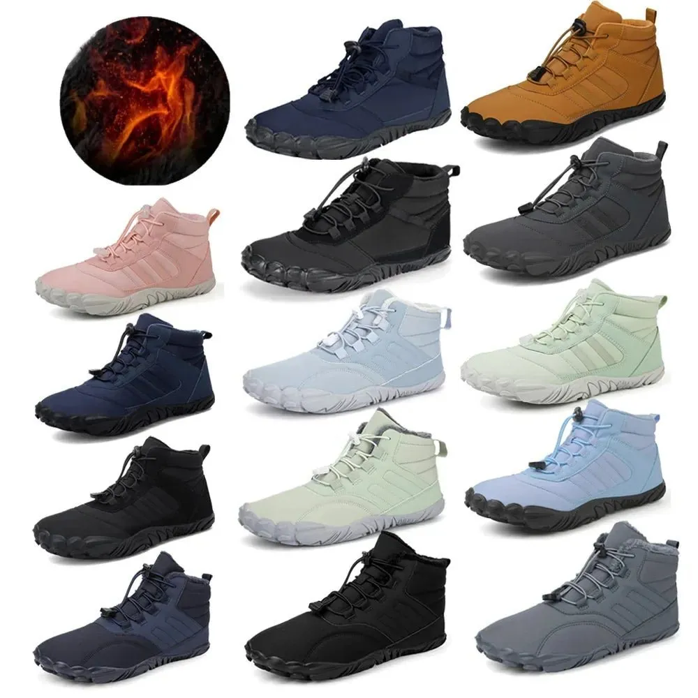Winter Warm Running Shoes - Waterproof Barefoot Shoes for Men and Women