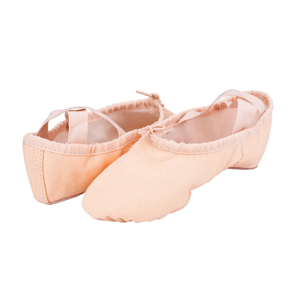 Women Classic Cross Strap Ballet Dance Shoe Practice Slippers