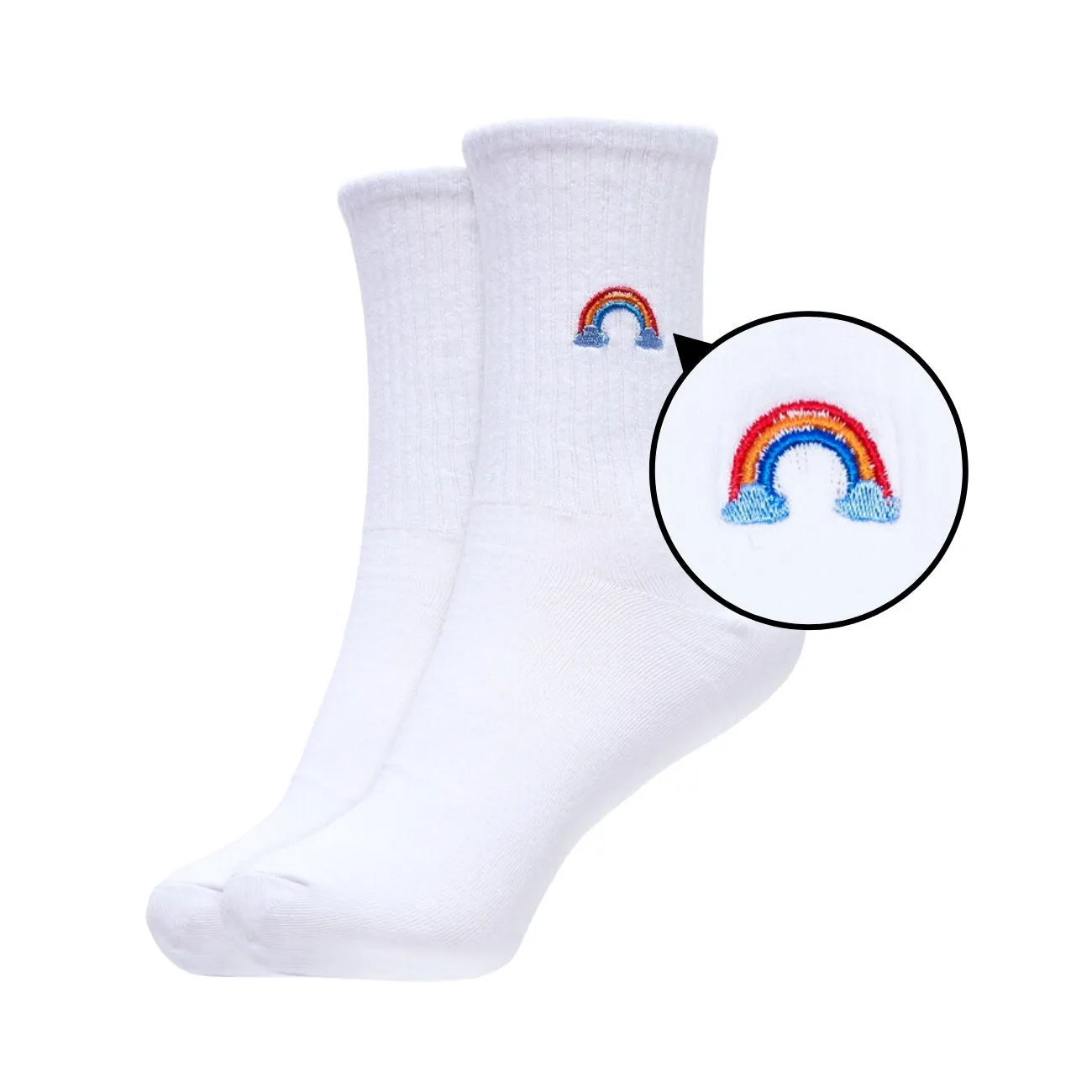 Womens Nature Series Crew Length Socks