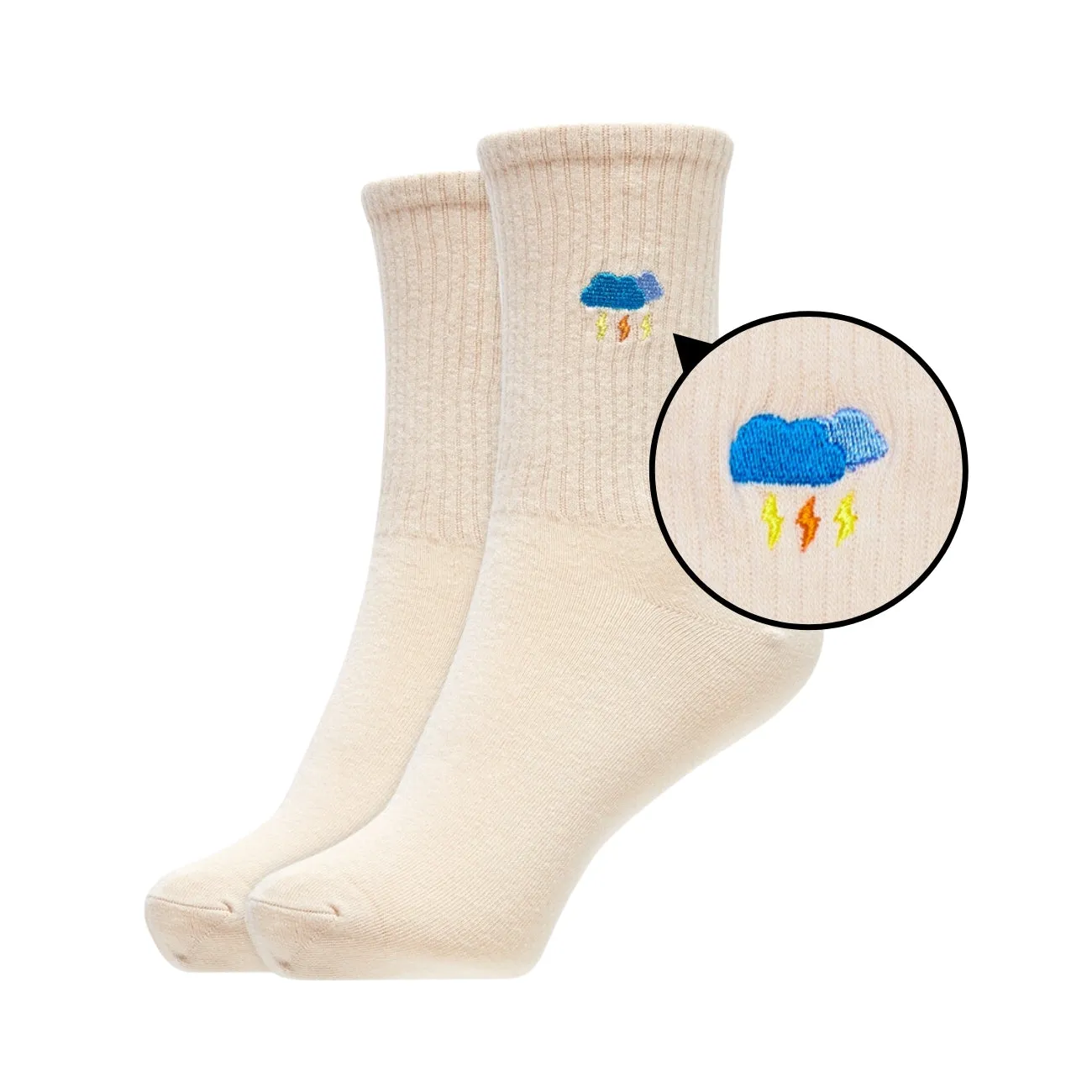 Womens Nature Series Crew Length Socks