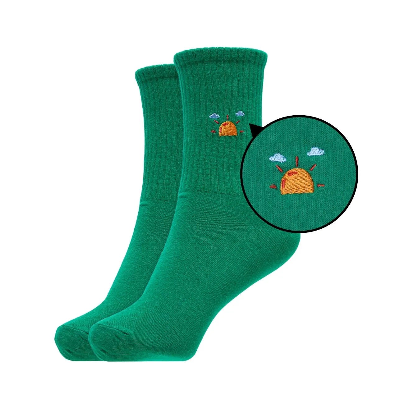 Womens Nature Series Crew Length Socks